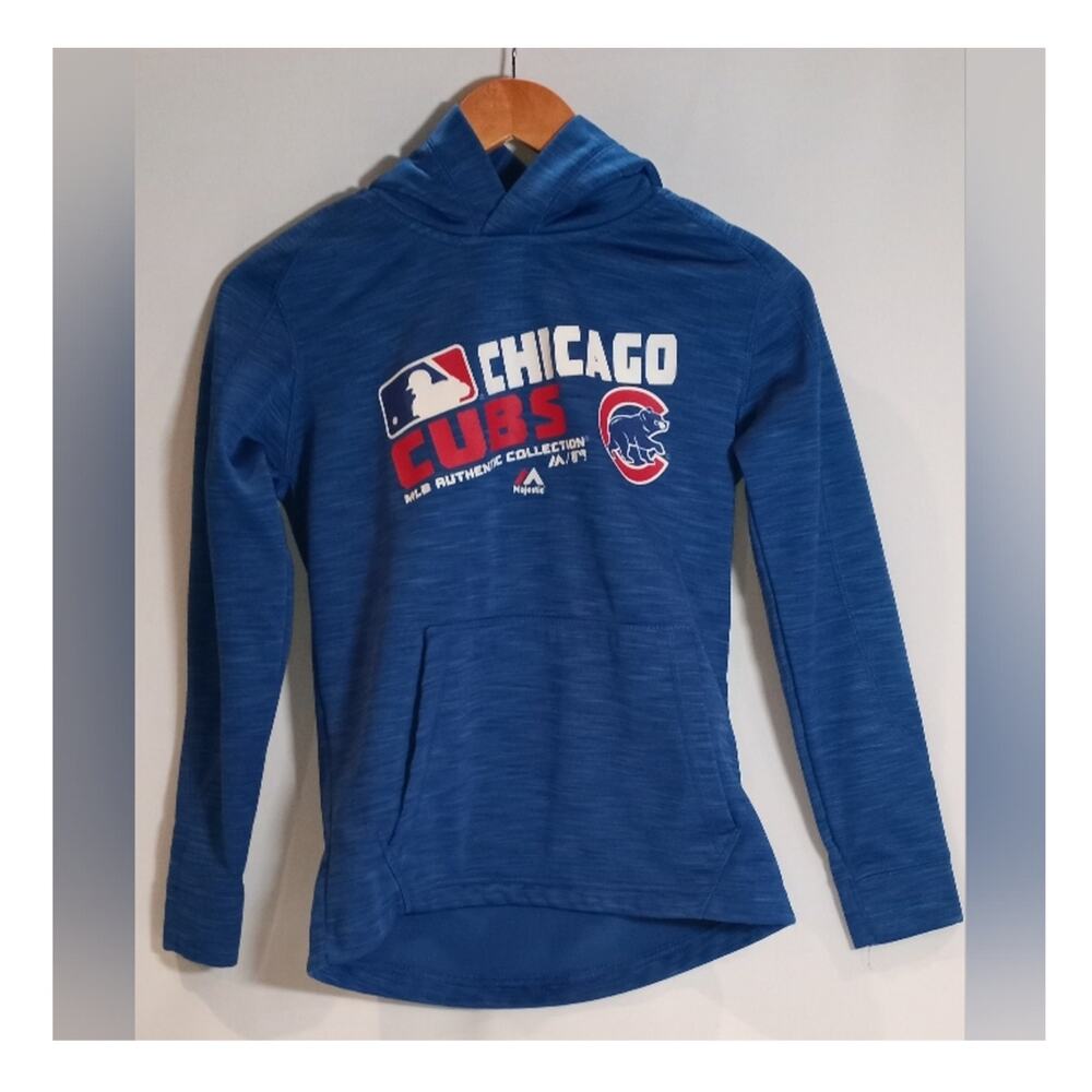 Majestic Chicago Cubs Authentic Collection Hoodie Sportswear Size Youth Medium